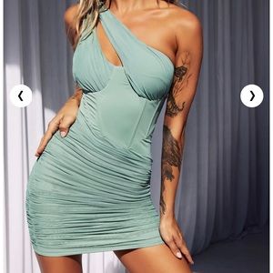 Sage Mini Cut Out Dress